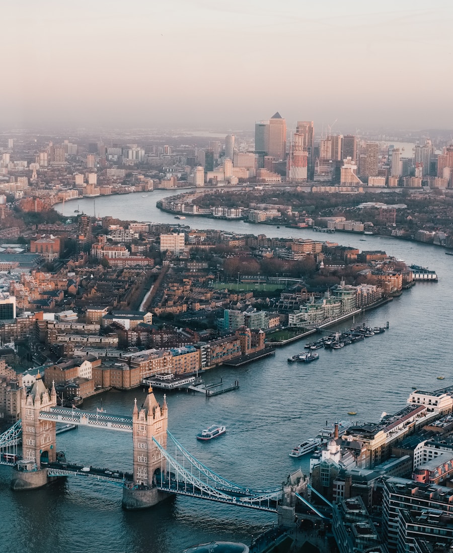 London skyline and River Thames